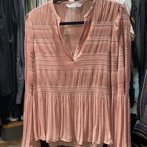 Intermix Blush Pleated Blouse